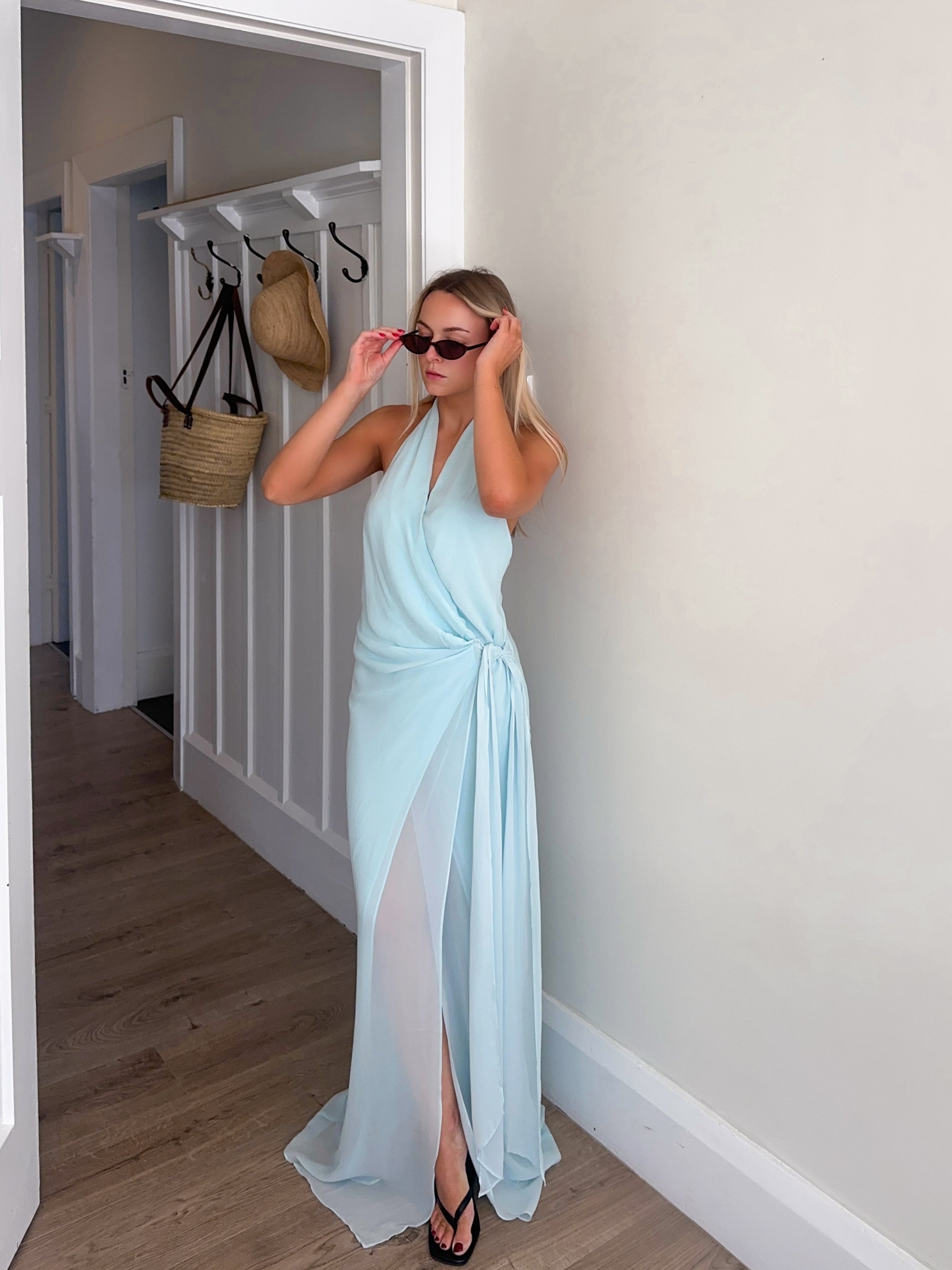 Bec & Bridge Soneva Wrap Dress - Arctic Blue The Designer Collection Bec & Bridge Soneva Wrap Dress - Arctic Blue The Designer Collection