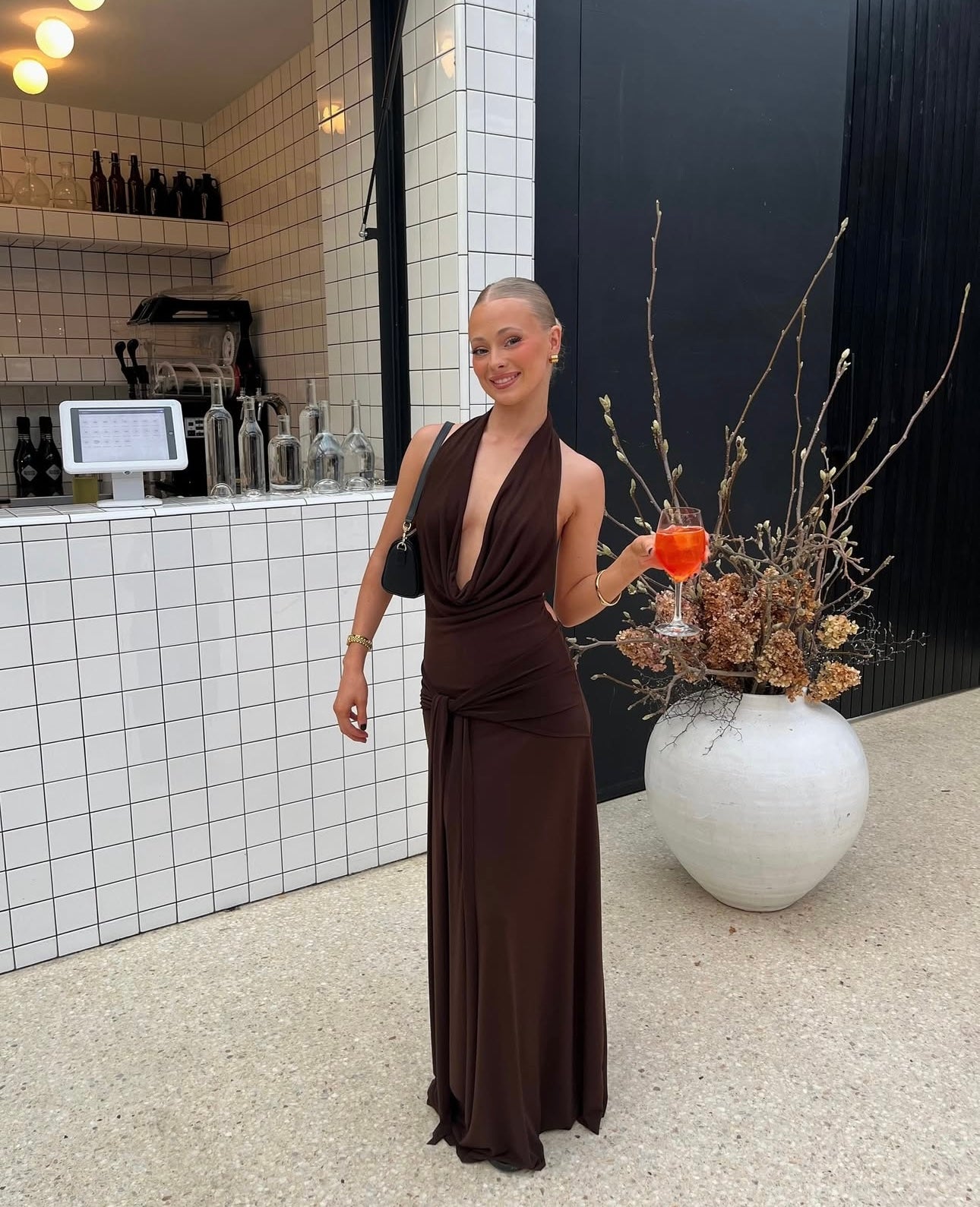 designer brown dress Brown Dresses for Women: Midi, Maxi, Satin & More