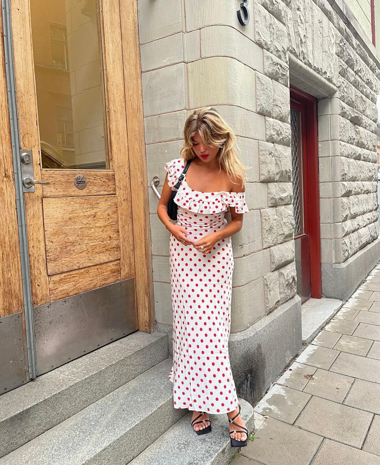 realisation par red polka dot dress Realisation Par Claudia Maxi – The Designer Collection