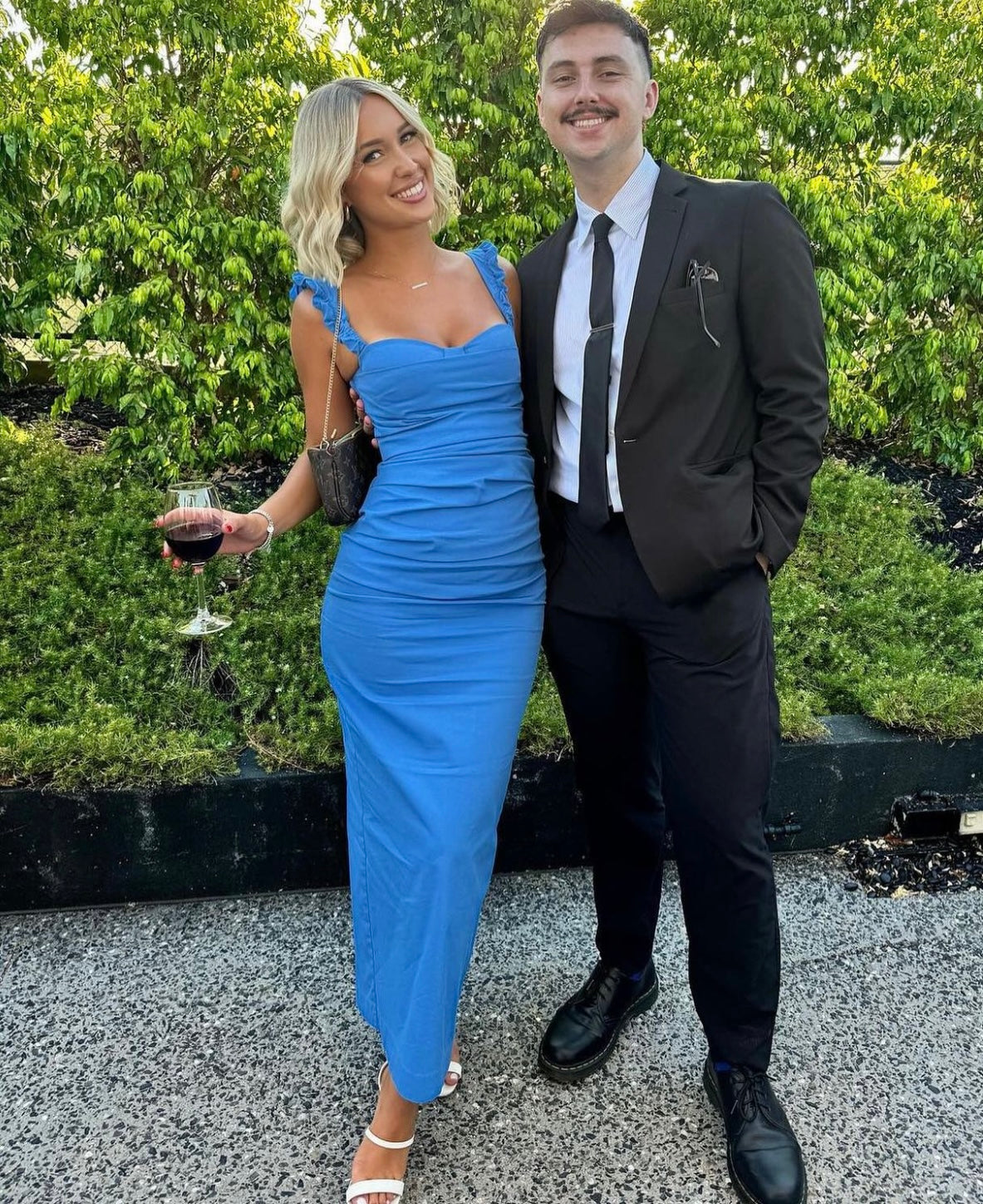 Sir The Label Azul Balconette Gown