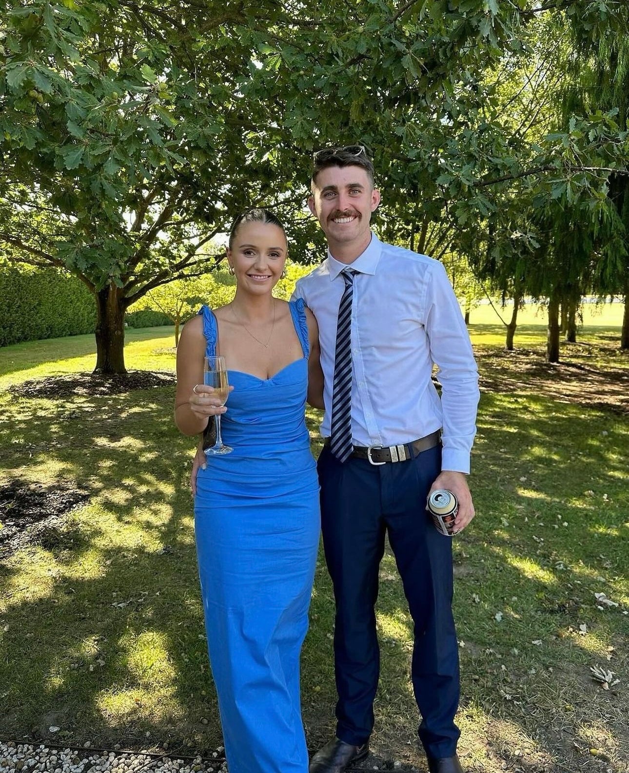 Sir The Label Azul Balconette Gown