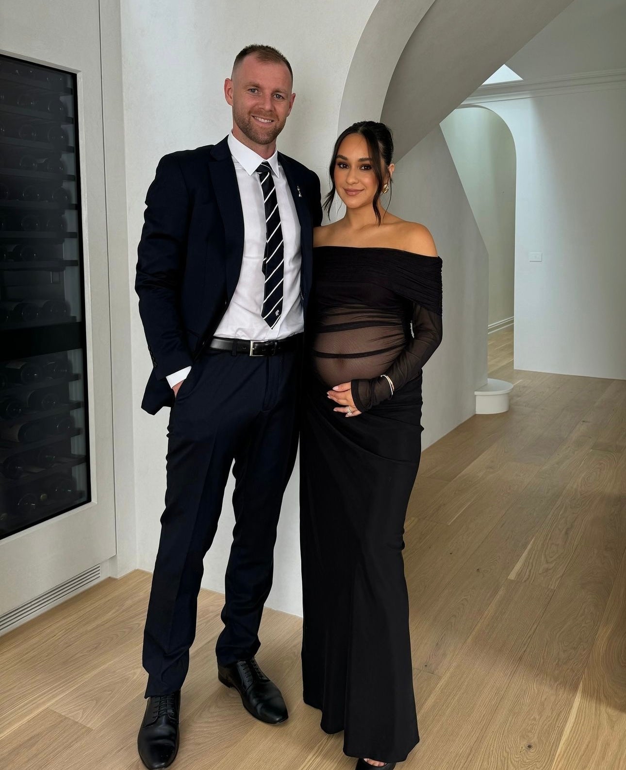 Benni Yasmin Off-Shoulder Maxi Dress