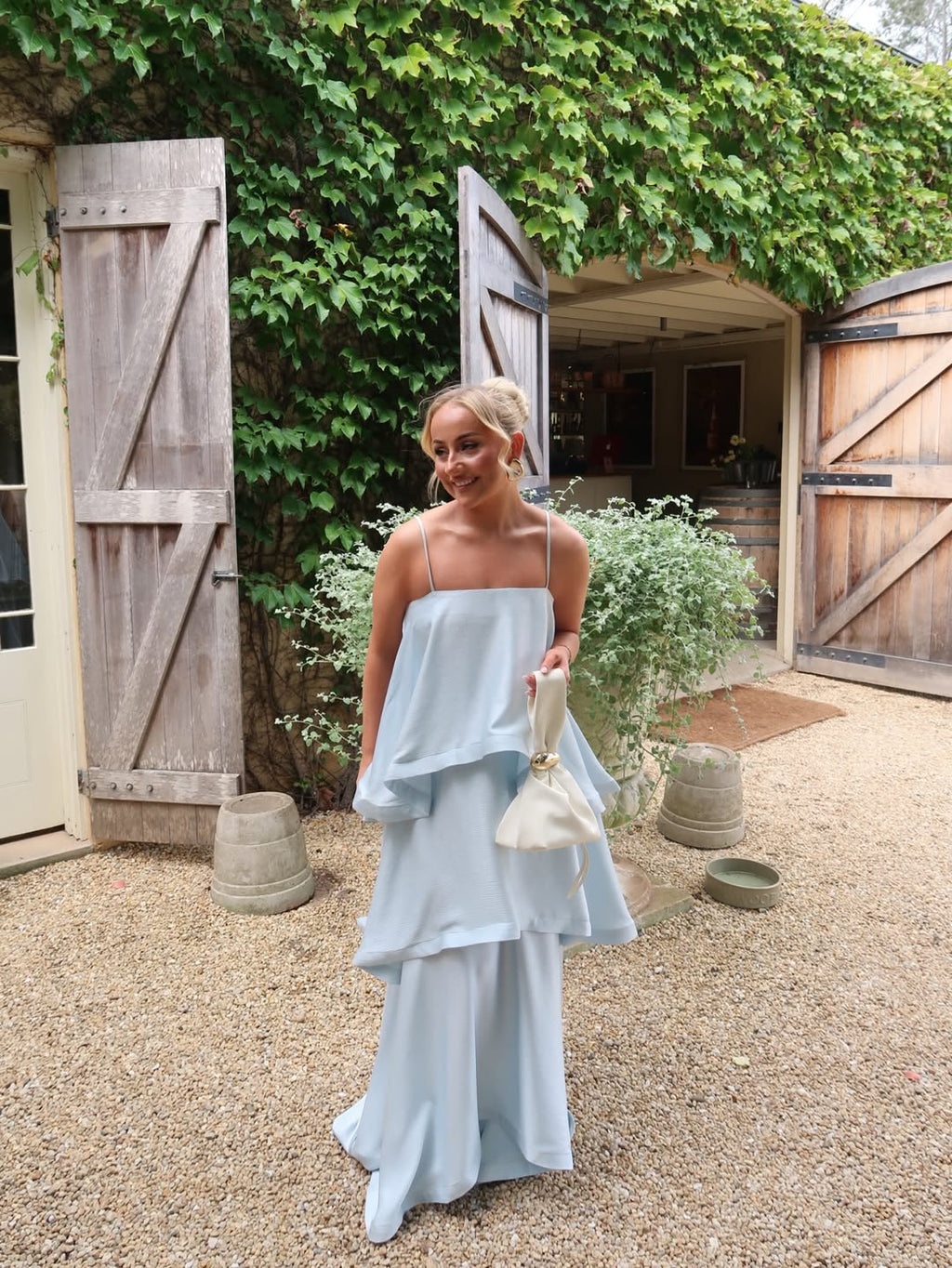 Elliatt Tilly Tiered Maxi Dress - Blue