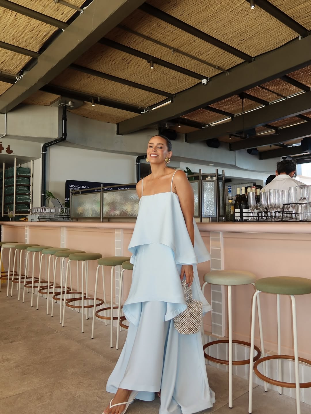 Elliatt Tilly Tiered Maxi Dress - Blue