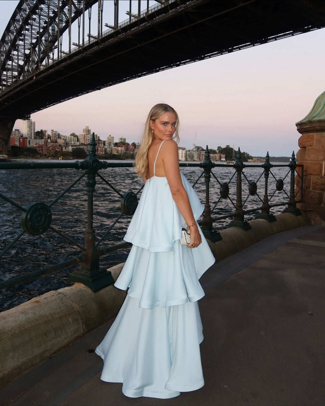 Elliatt Tilly Tiered Maxi Dress - Blue