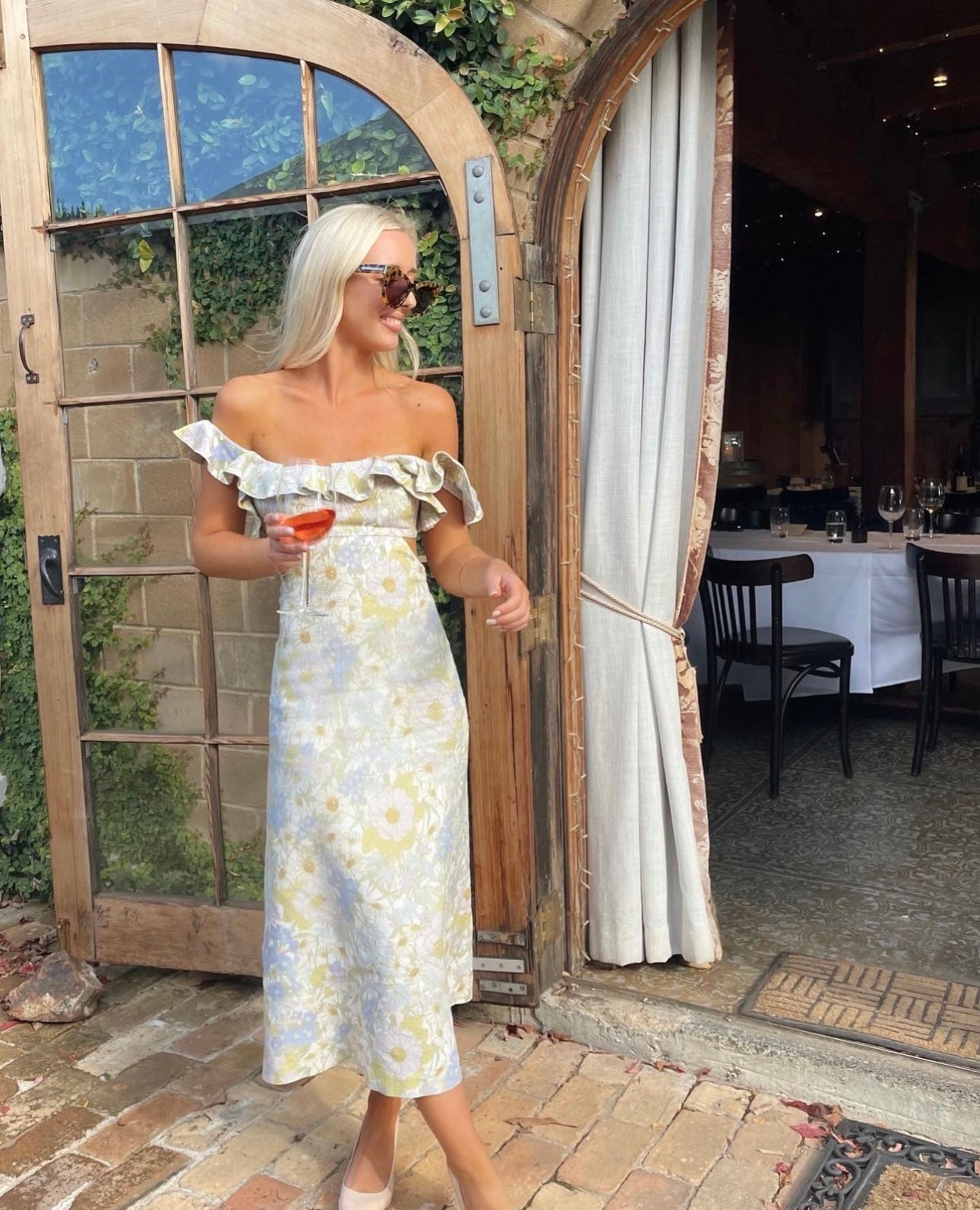 Zimmermann Super Eight Frilled Midi Dress