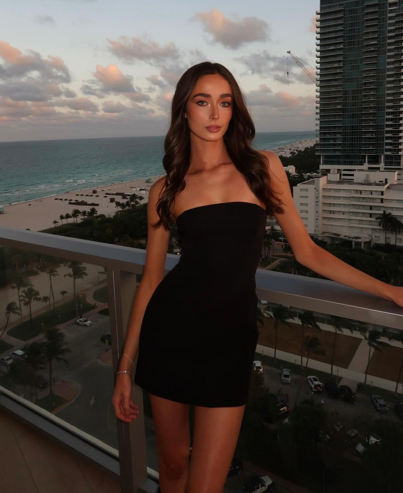 Meshki Maci Crepe Mini Dress