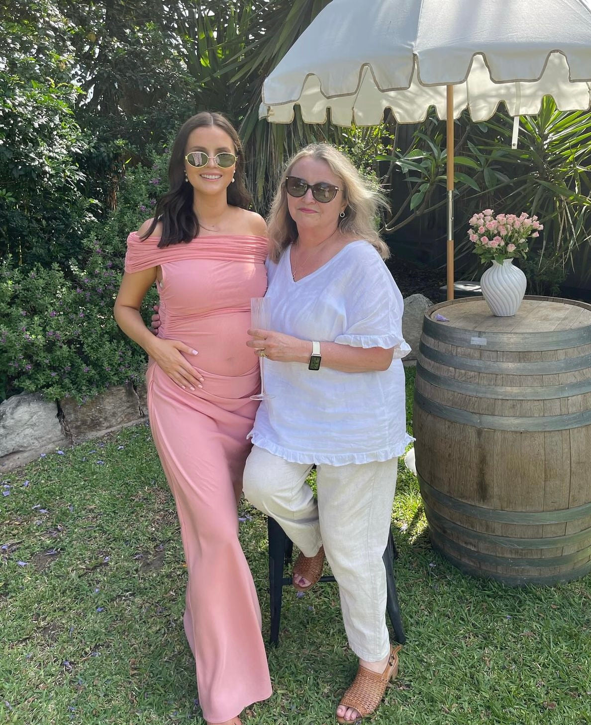 Benni Nico Off-Shoulder Maxi Dress