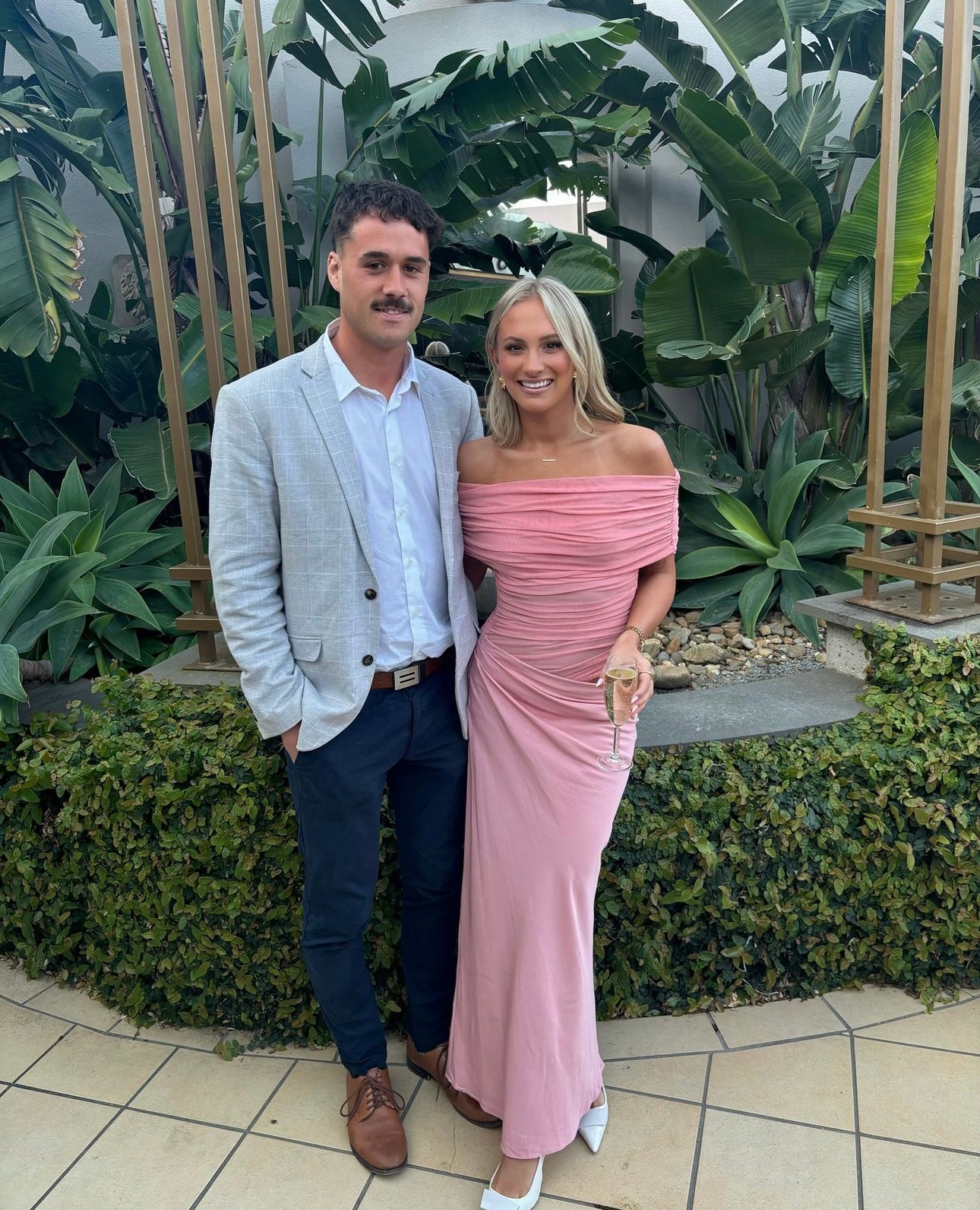 Benni Nico Off-Shoulder Maxi Dress