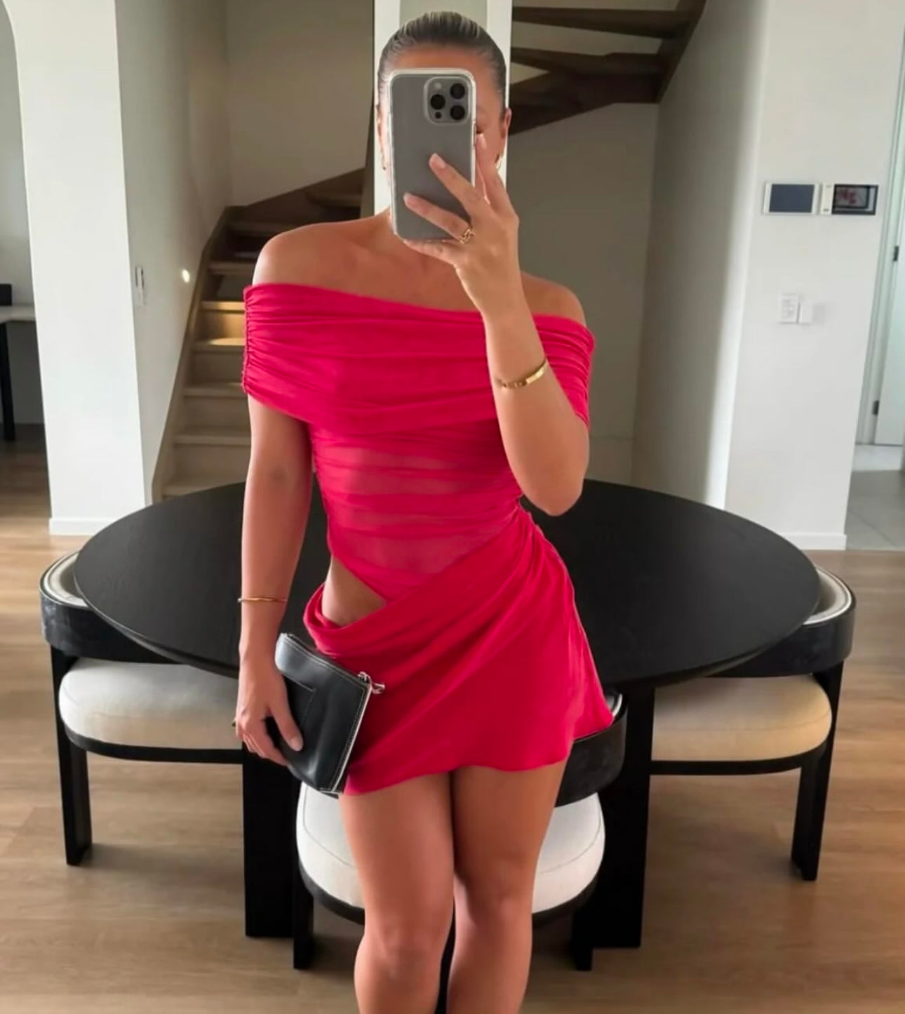 Benni Nico Off-Shoulder Mini Dress