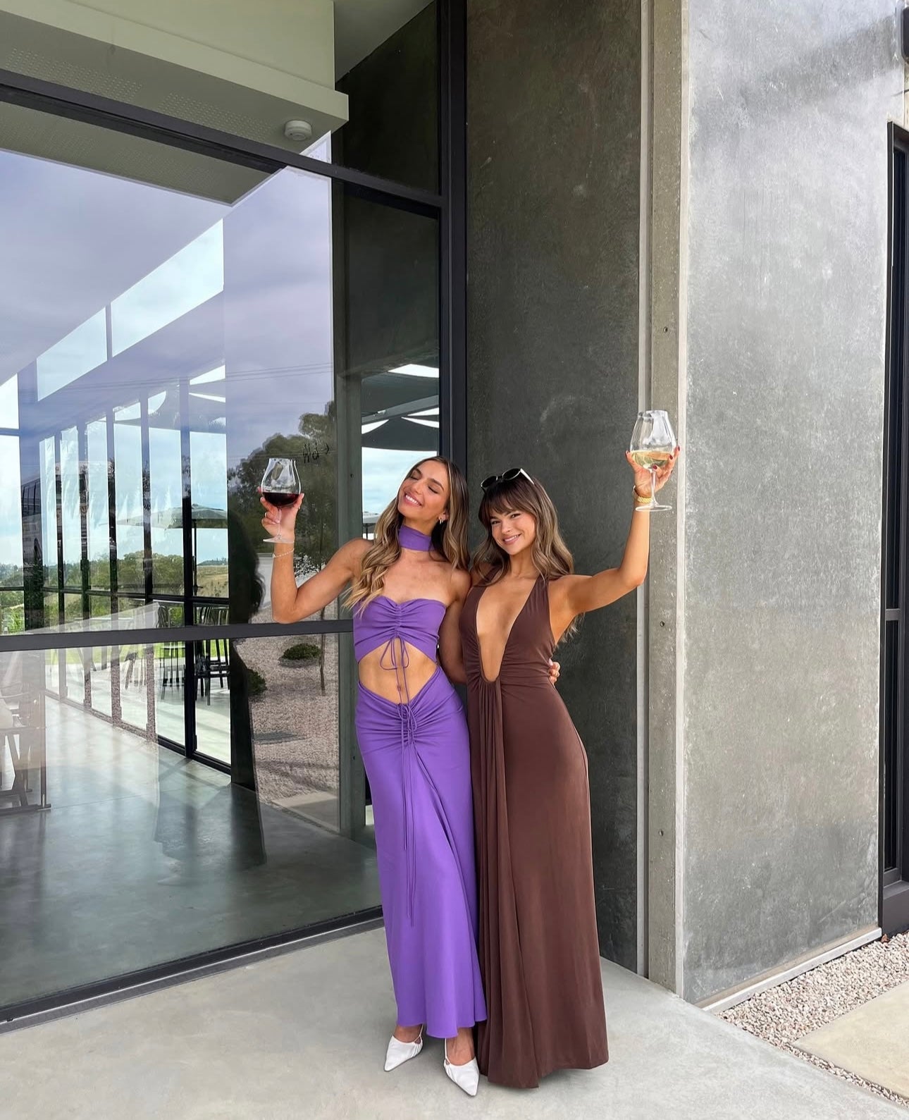 Misha Jennifer Cupro Dress - Cedar – The Designer Collection