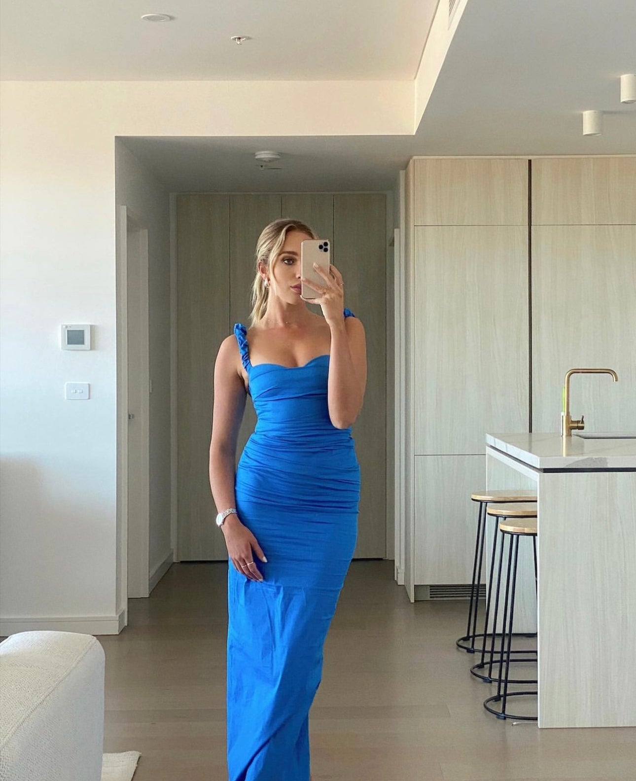 Sir The Label Azul Balconette Gown