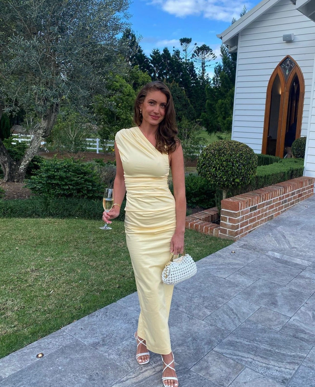 Sir The Label Giacomo Gathered Gown