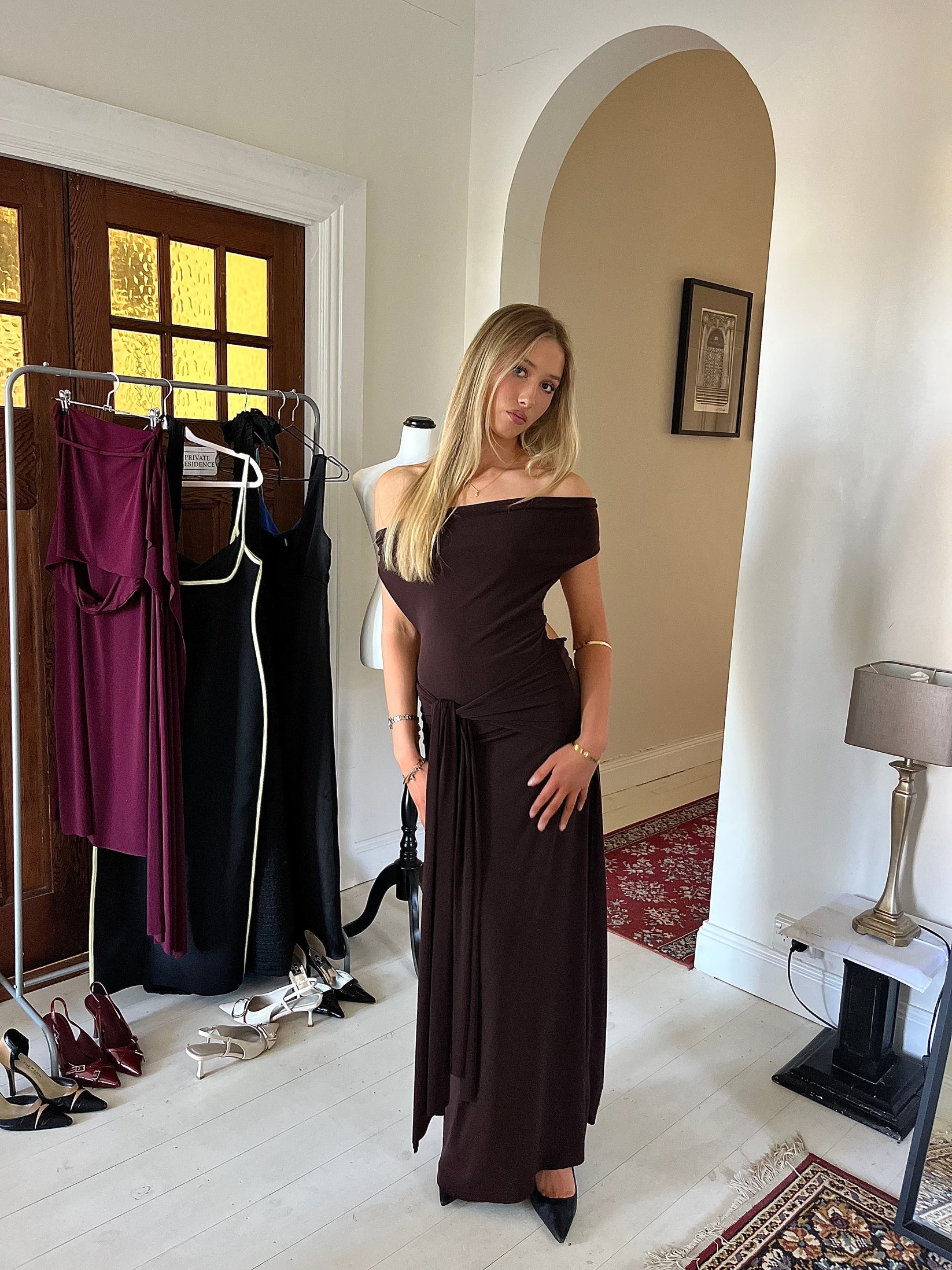 La Marie Nadia Dress - Brown