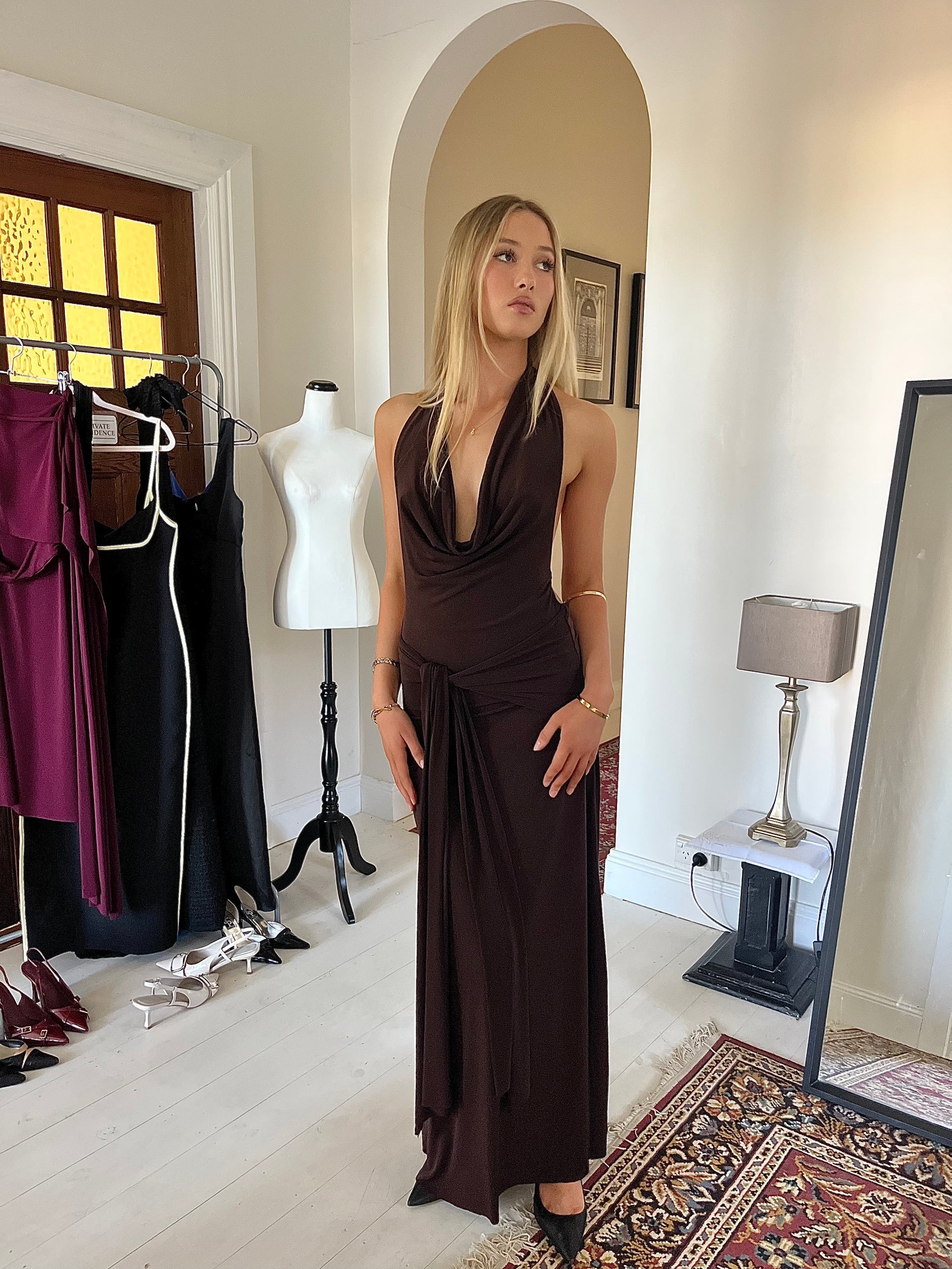 La Marie Nadia Dress - Brown