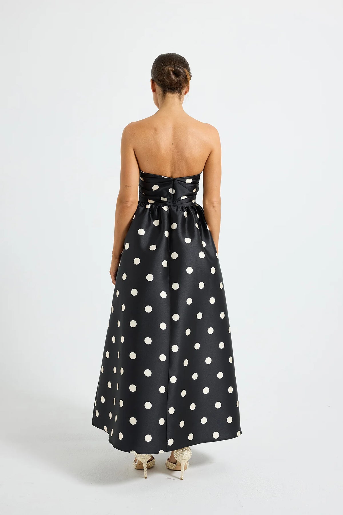Pasduchas Dottie Strapless Dress
