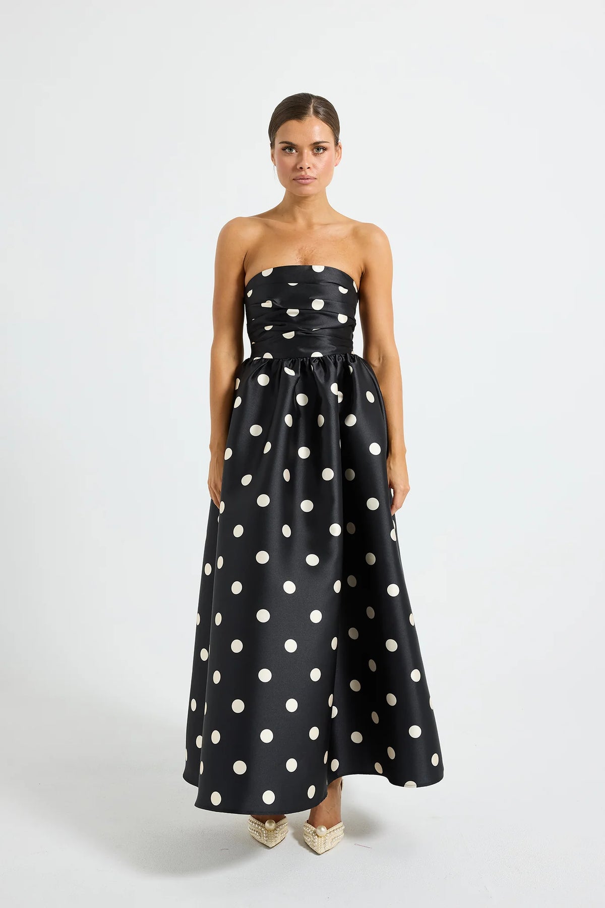 Pasduchas Dottie Strapless Dress