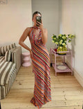 Ruby Riley Sash Dress - Liquorice Stripe