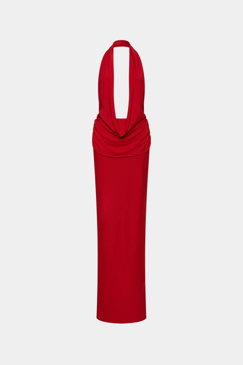 Misha Vanessa Jersey Dress - Cherry