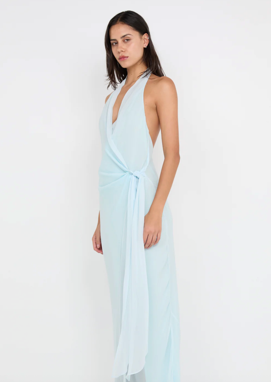 Bec & Bridge Soneva Wrap Dress - Arctic Blue