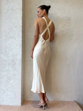 Load image into Gallery viewer, Shona Joy Camille Lace Cross Back Midi Dress
