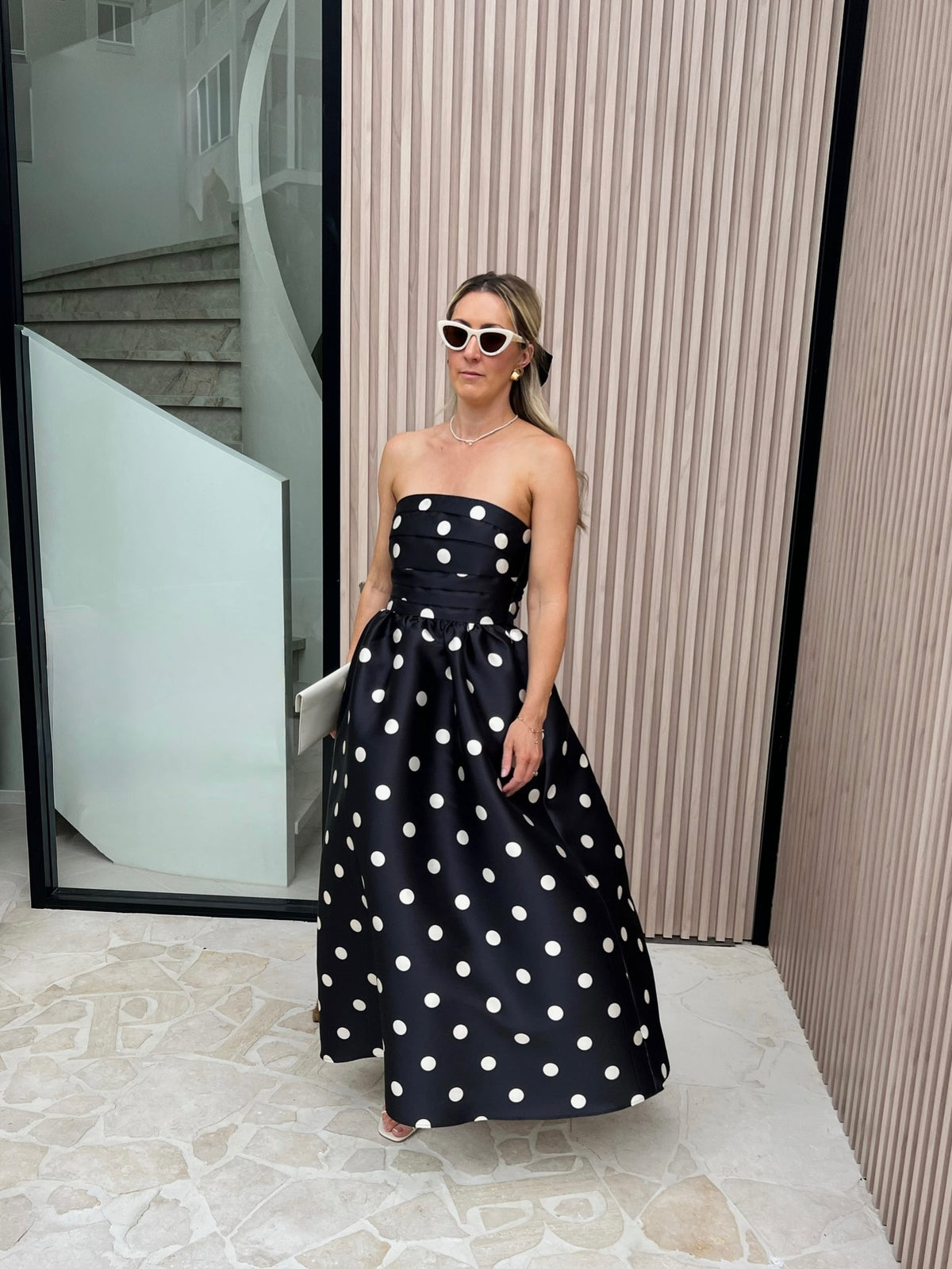 Pasduchas Dottie Strapless Dress