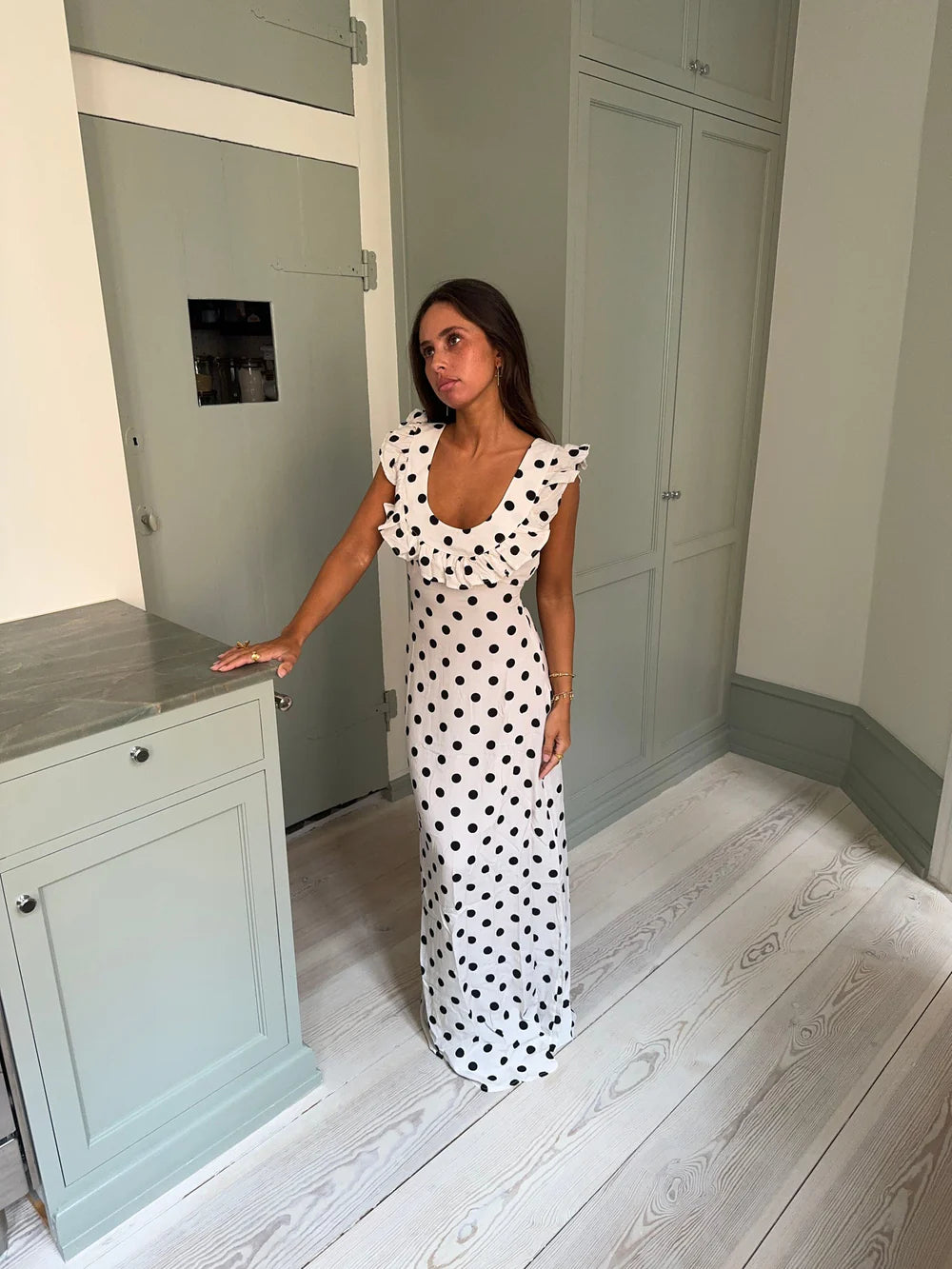 Design By Si Luna Dress - White/Black