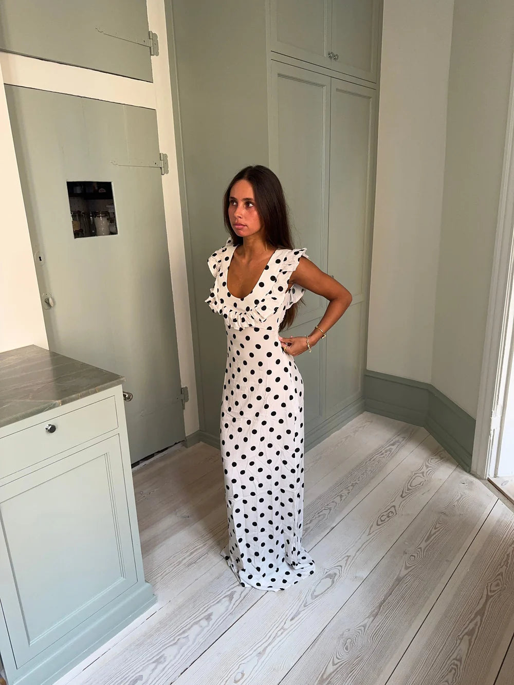 Design By Si Luna Dress - White/Black
