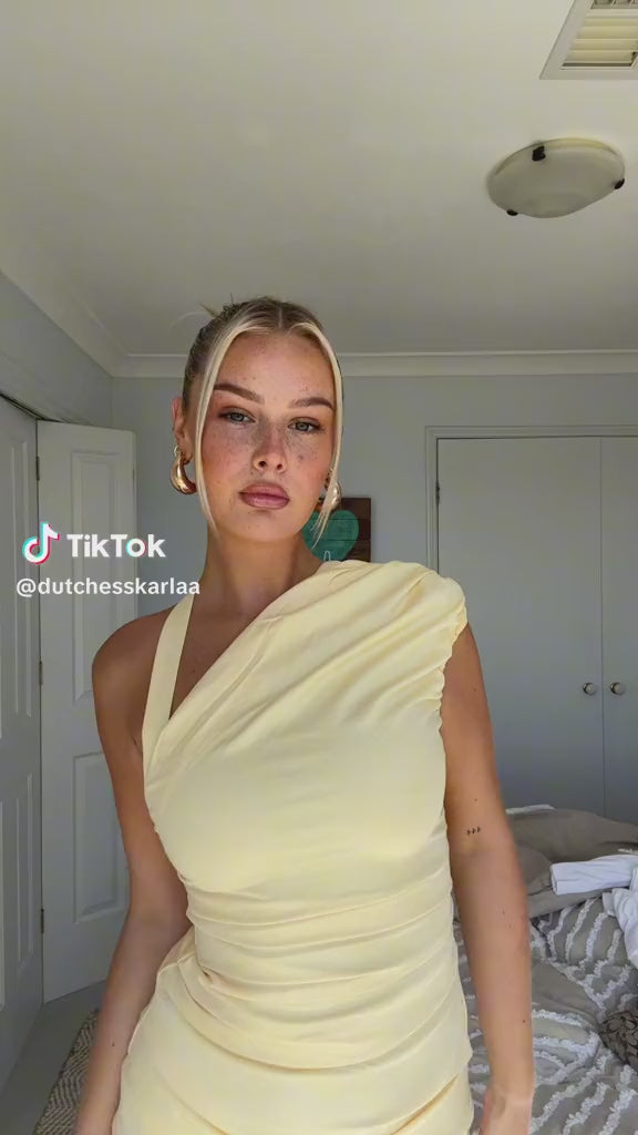 Sir The Label Giacomo Gathered Gown