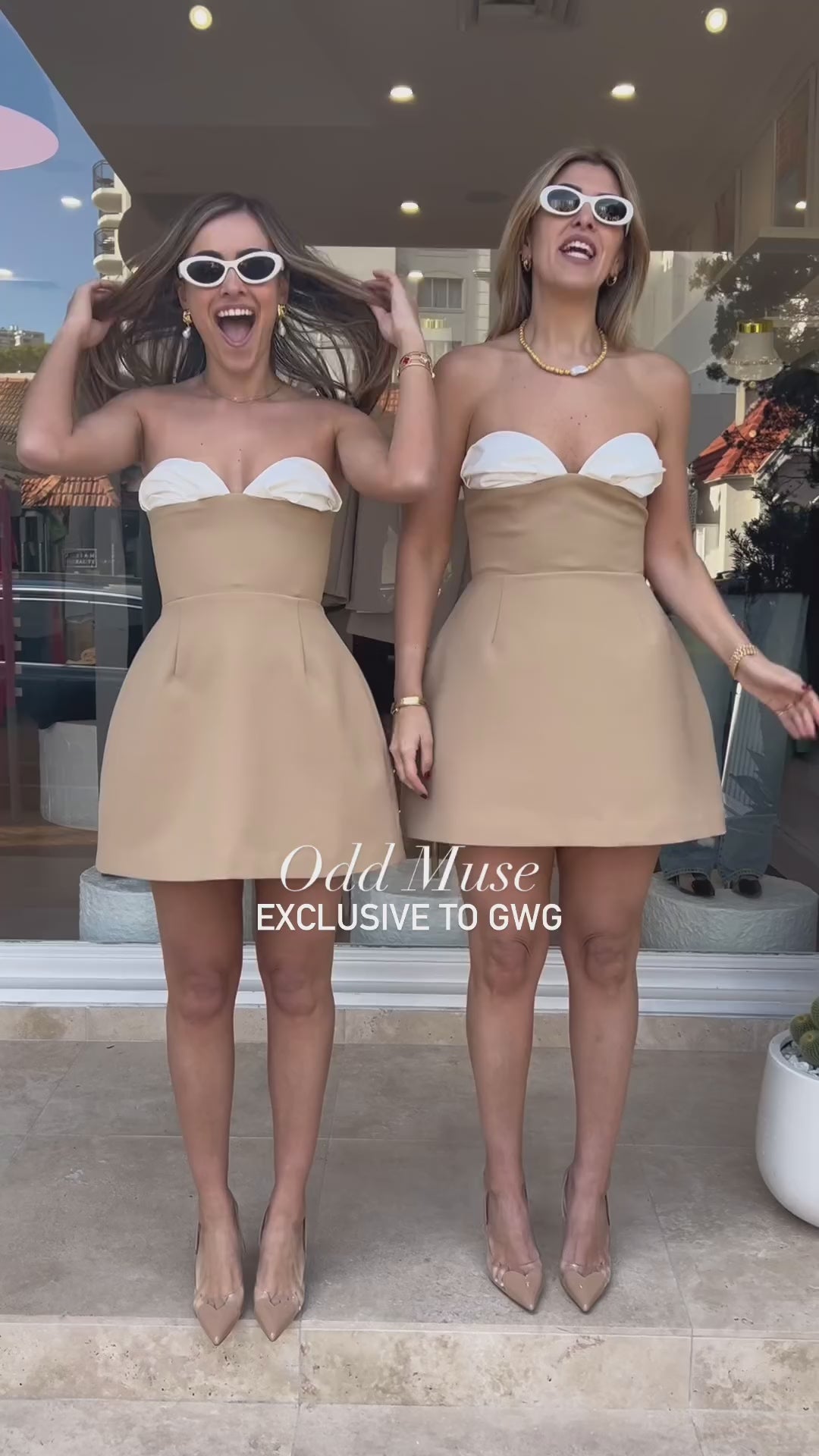 Odd Muse Ultimate Muse Exclusive Bardot Dress - Camel